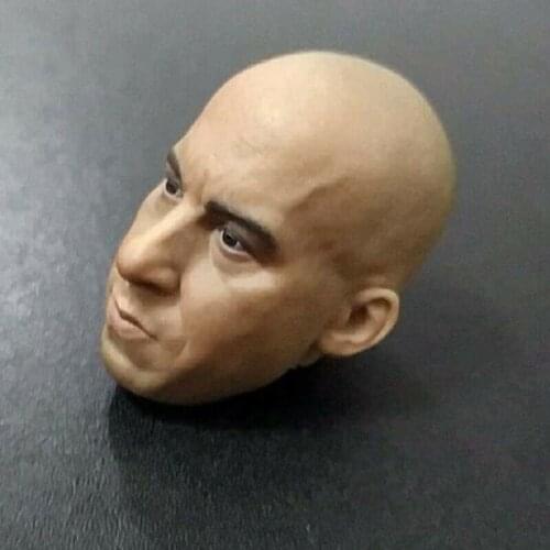 Custom 1/6 Vin Diesel Head Sculpt The Last Witch Hunter Male Soldier Head Played Toys