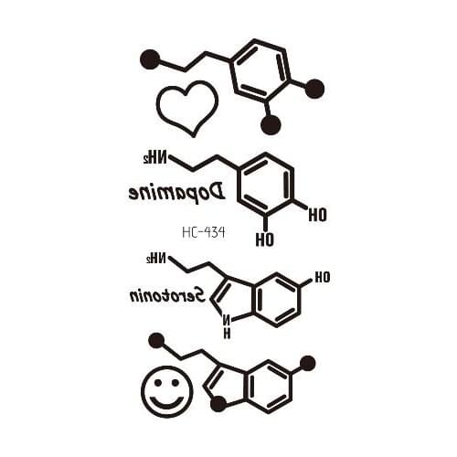 Chemistry Formula Temporary Tattoo Sticker Waterproof Women Men Adults Fake Body Art New Design 10.5X6cm Kids Hand Tatoo
