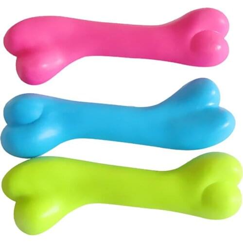 Legendog 1pc Dog Bone Toy Bite Resistant Interactive Puppy Teeth Cleaning Toy Dog Chew Toys Pet Accessories Random Color