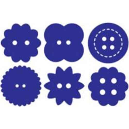 YINISE 695 Buttons Metal Cutting Dies For Scrapbooking Stencils DIY Album Paper Cards Decoration Embossing Folder Die Cuts Mold