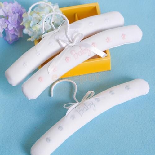 Lovely Baby Kids Padded Cotton Ribbon Clothes Hanger Home Decoration