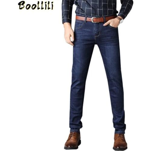 2020 New Arrivial Business Men Classic Denim Jeans Full Length Casual Cotton Softer Summer Pants Male Slim Thin Cool Jeans