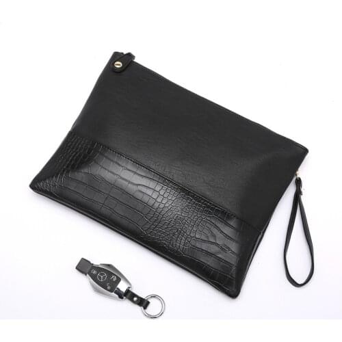Mens Clutch Crocodile Pattern leather bags luxury bag Shoulder Messenger bag men bolsos Men Bag purse bandolera hombre hangbags