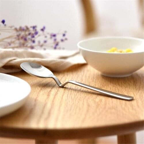 Long Handle Milky Tea Coffees Stirring Spoons ObliqueStraight Hang Portable Tools Stainless Soup Spoons Coffee Spoons Steel