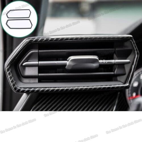 Lsrtw2017 carbon fiber car dashboard vent trim for audi a3 8Y 2020 2021 accessories interior decoration styling air outlet