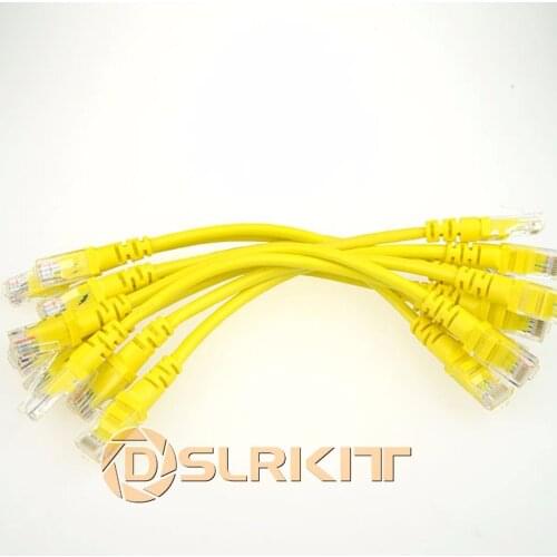 Lot 10 cables/ 4inch 11cm 568B CAT5E UTP Ethernet RJ45 Patch Cable Network Cable
