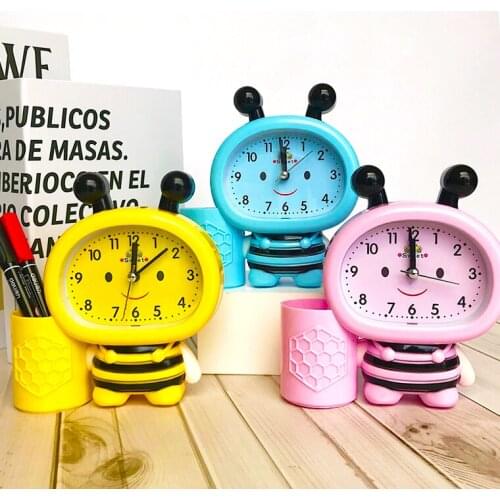Creativity Pen Holder Alarm Clock Electronics Clock Children Gift Clock Bedroom Living Room Office Decoration ✈✈✈✈✈ despertador
