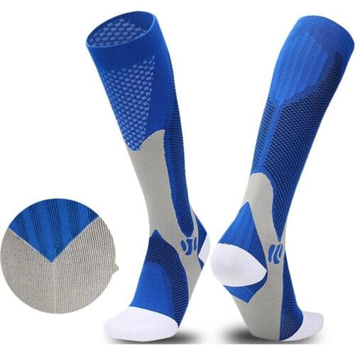 Unisex Fashion Men Women Leg Support Stretch Compression Socks Below Knee Socks Outdoor Sports Riding Socks for Drop Shipping