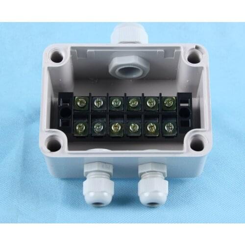 80*110*70mm 1 In 2 Out Waterproof Junction Box With Terminal Branch 25A 6 Bit Wiring Arrangement Box