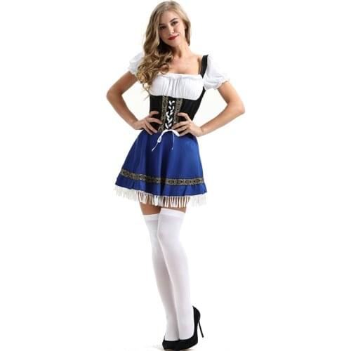Sexy Maidservant Cosplay Costume Halloween Costumes For Women Oktoberfest Beer Festival Uniform Dance Performance Clothing Maid