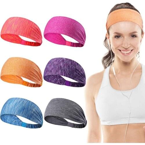 1 PCS Elastic Yoga Headband Sport Sweatband Turban Outdoor Gym Sweatband Sport Bandage Women/Men Running Sport Hair Band