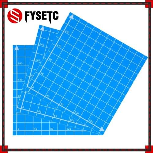 2pcs Hotbed Build Sheet Plate Sticker Blue 220x220mm 3D Printer Frosted Heated Bed Sticker For Wanhao Anet A8 A6 MK3 Ender 5