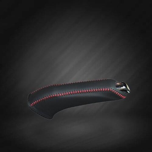 Car Hand Brake Covers Top Layer Leather Case for Chevrolet Trax Handbrake Grips Genuine Cover Auto Handbrake