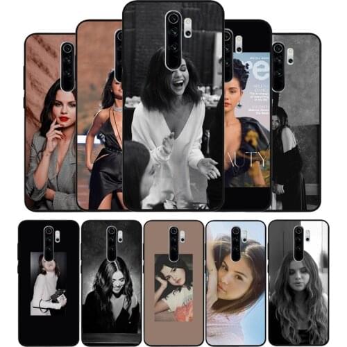 Selena Gomez black Silicone Phone Case For Redmi note 8 7 Pro S 8T for redmi 9 7A Cover