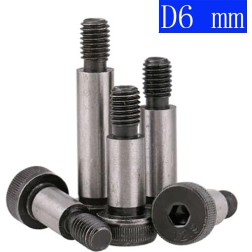 D6 6mm ( M5 x 0.8mm ) Socket Head Shoulder Bolt Stripper Screw High Tensile 12.9