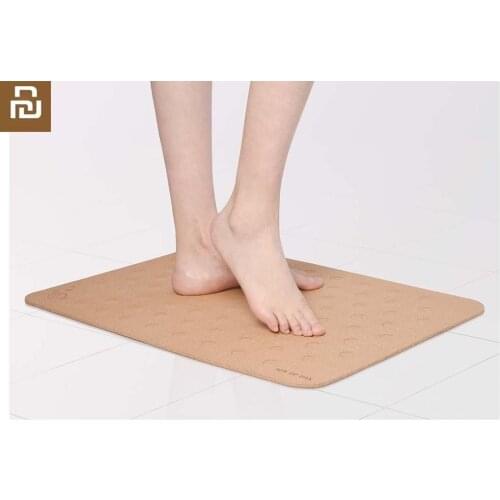 Youpin Oak natural softwood four seasons constant temperature bathroom mat double-sided use Bath Bathroom Mat big Non-slip