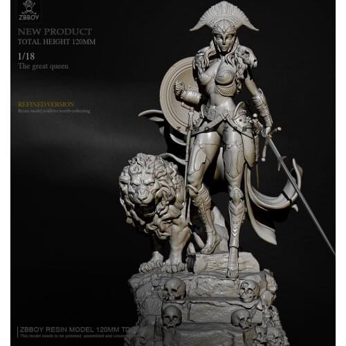 H120mm 1/18 Resin model kits DIY figure self-assembled TD-2666
