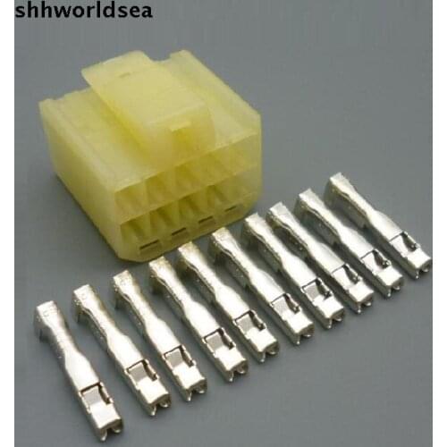 Worldgolden 5/30/100sets kit 2.3mm 10p 10way series(090) F pressure wire connectors 6090-1220