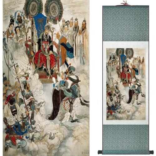 The monkey king caused havoc in heaven art painting silk scroll painting Monkey King Wreaks Havoc in Heaven painting 2018082447