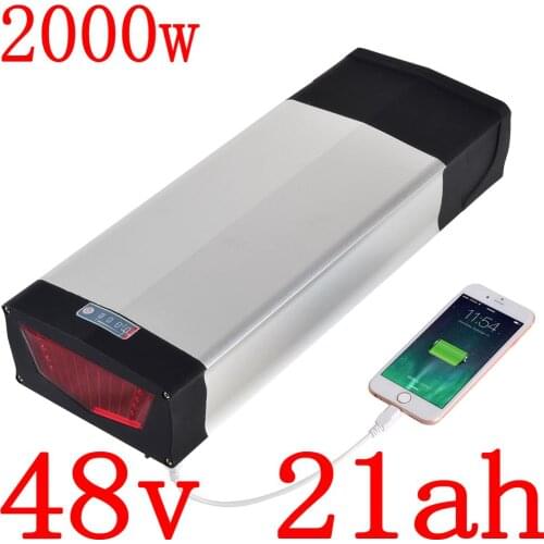 48V 1000W 2000W battery 48V 20Ah Lithium battery 48V 20AH electric bicycle battery use panasonic/samsung/LG cell with 2A charger