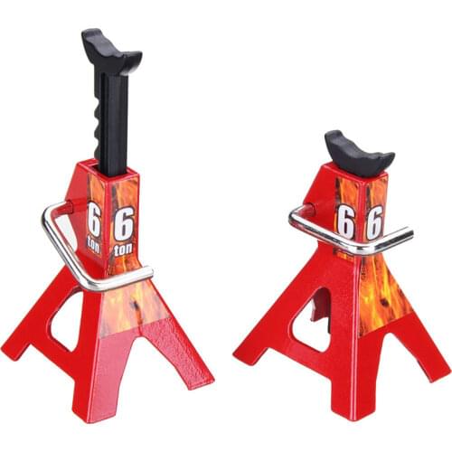 2Pcs 1/10 RC Cars Metal Jack Stands Repairing Tool 2Pcs/Set RC Crawler Climbing Car Repair Tools Diecasts Vehicles Model Parts A