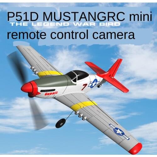 New Remote Control Stunt Model VOLANTEXRC Model P51 Mini Four-Channel Camera Fixed Wing Model Remote Control Foam Aircraft 761-5