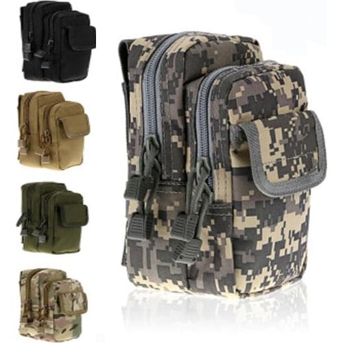 Nylon Military Tactical X-2 Bodypack EDC Molle Pouch Waist Pack hunting Bag Pocket for Iphone 6 7 for Samsung Outdoor sport bags