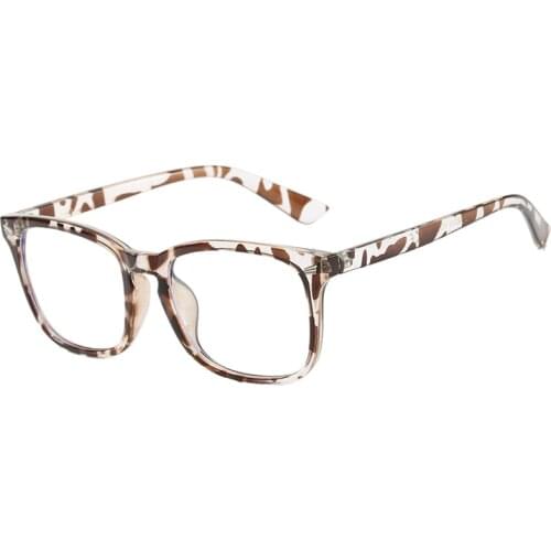 Stylish Square Myopia Prescription Eyeglasses Women Blue Light Blocking Glasses Man Tortoise Shell Optical Spectacle Frame