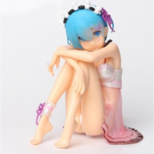 Anime Re: Life in a Different World from Zero Rem Ram Pajamas Swimsuit Japan Soldier Finished Product Model PVC Unisex 11.5cm