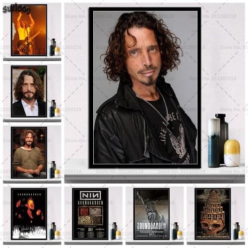 Posters and Prints Chris Cornell Music Hot Singer Star Wall Art Pictures Poster Canvas Painting for Home Decoration