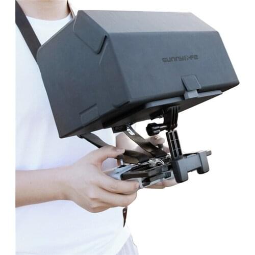 Remote Control Tablet Holder Stand with Foldable Sun Hood for DJI Mavic Mini/ Air 2/ Mini/ Air/ Spark Drone Remote Controller