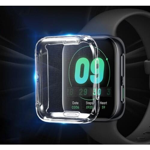 Transparent Soft TPU Full Coverage Case Protective Cover for oppO Watch 41mm 46mm Clear Screen Protector