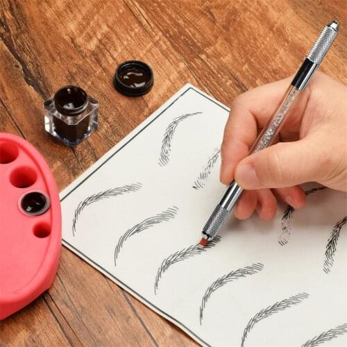 Eyebrow Tattoo Pen Manual Permanent Fashion Eyebrow Microblading Pencil Tool