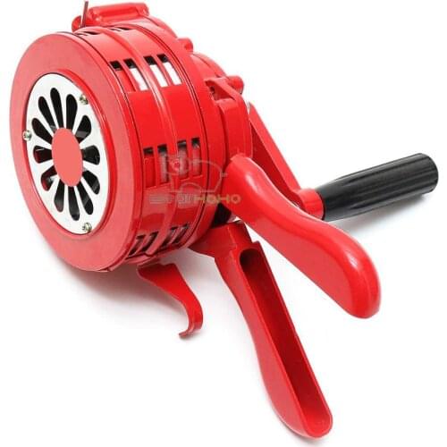 Hand Crank Siren Horn 110dB Manual Metal Alarm Air Raid Emergency Safety Warning Siren for Fire Flood Prevention Disaster
