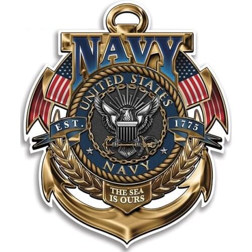 Car Styling USA Army Honor Decal Vinyl Reflective Car Stickers DIY Auto Motorcycle Decoration Waterproof Graphics 13*12cm