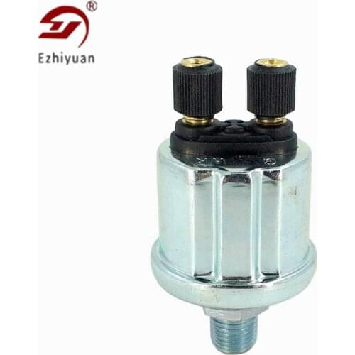 Ezhiyuan VDO Universal Oil Pressure Sensor 1/4NPT 13mm Oil Pressure Alarm 1/8NPT 10mm 0-10bars Diesel Genset Engine Parts