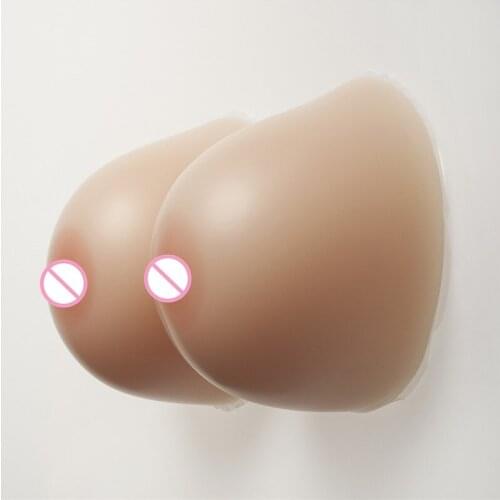 3200g/pair Round Large Silicone Breast Forms Enhancers CD/TD Crossdresser Drag Queen Shemale Fake Breast Artificial Boobs