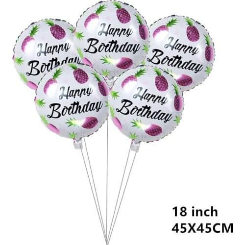 5pcs Hawaii Flamingo Party Foil Balloon Diy Wedding Decorations Baloon Kids Adult Happy Birthday Balon Event Party Supplies