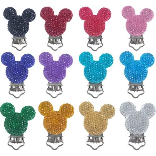 5Pcs/Lot Newborn Diy Pacifier Clip Nipple Holder Accesories Baby Pacifier Clips Safe Cartoon Shape Metal Suspender Clips