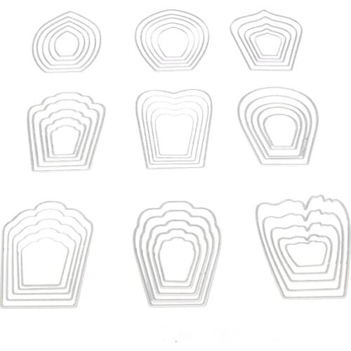 9pcs Flower Spring Leaf Metal Cutting Dies Stencil Scrapbooking Photo Album Card Paper Embossing Crafts Diy 2021 New Arrival