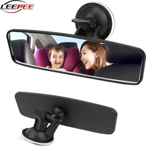 Car Rear View Mirror Baby Children Rearview Makeup Mirrors Interior Rotate Wide Angle Suction Cup Auto Accessories Universal
