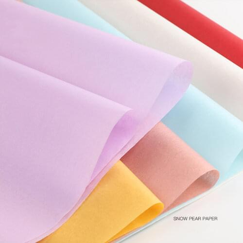 Free Shipping 40sheets Solid Color Floral Wrapping Paper Home Decoration Party Gift Packaging Paper Soft Tissue Wrapping Paper