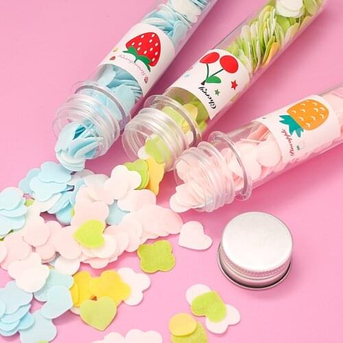 Portable Mini Flower Paper Soap Slice Case Random Color Body Hands Washing Bath Confetti Dish Foaming for Travel Cleaning TSLM1
