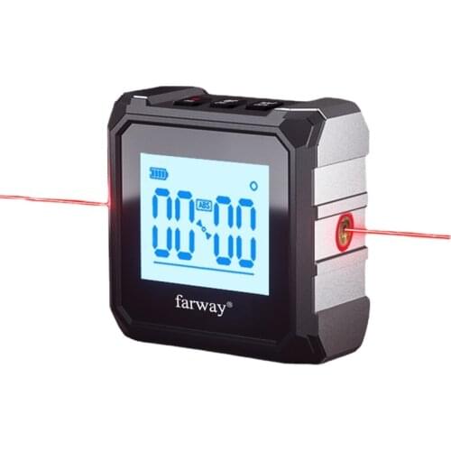 Inclinometer Digital Protractor Laser USB 360° Level Angle Finder High Precision Goniometer Magnet Portable Measuring Tools