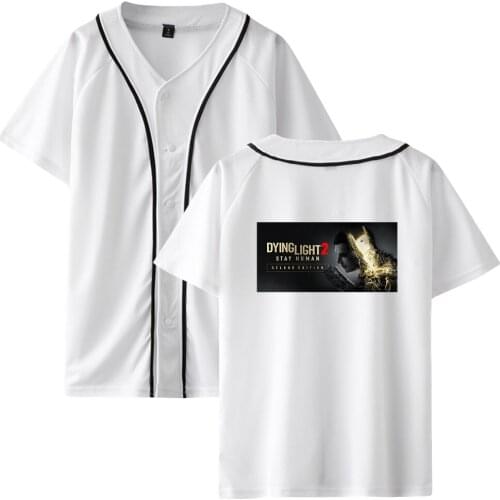 WAWNI Dying Light 2 Tshirt Thin Baseball Uniform Harajuku Tops Casual Baseball Uniform New Fashion Print Top Hot Game Clothes