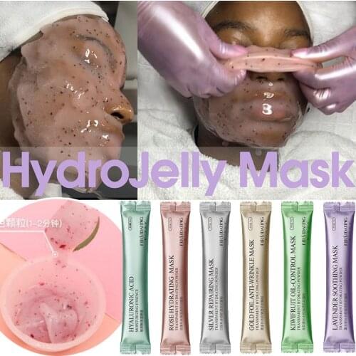 Hydrojelly Mask Collagen Rose Hyaluronic Acid Soft Mask Powder Face Mask Anti Aging Anti Wrinkle Peel Off Rubber Facial Mask