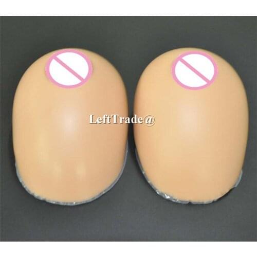 2000g transsexual fake silicon free dress form breast big F cup crossdresser false breasts full teardrop suntan skin