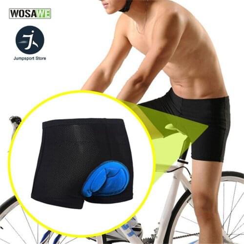 WOSAWE Cool Summer Bicycle Cycling Gel 3D Silicon Padded Cushion Underpants Shorts Underwear MTB Road Bike Men Women M-XXXL