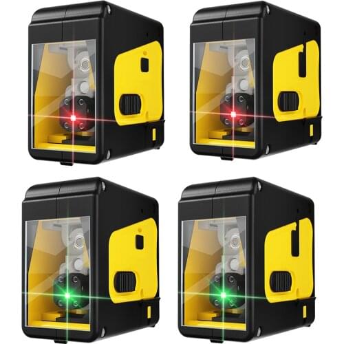 2 Line Self-Leveling Horizontal Vertical Infrared Laser Level for Indoor Outdoor Optical Instrument Accessories