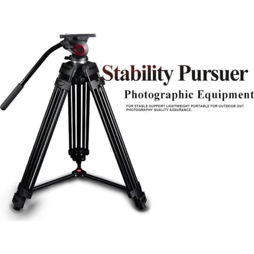 Miliboo MTT601A Professional Portable Aluminium Camera Camcorder Tripod for Video /DSLR Camera Stand,with Hydraulic Head Ball